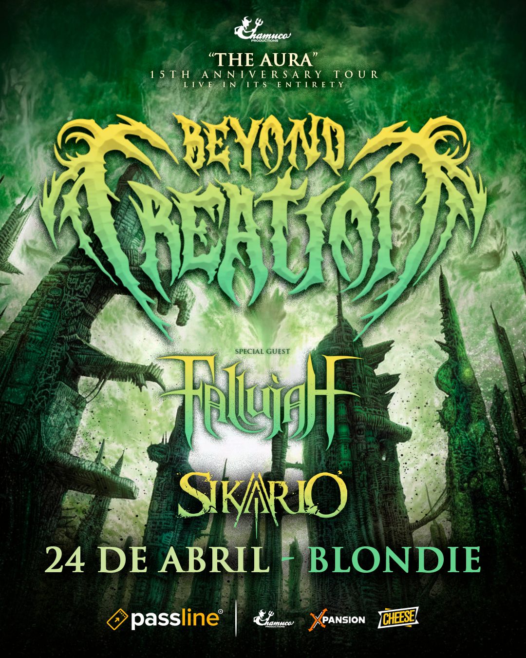 Sikario será la banda invitada para el show de Beyond Creation y Fallujah